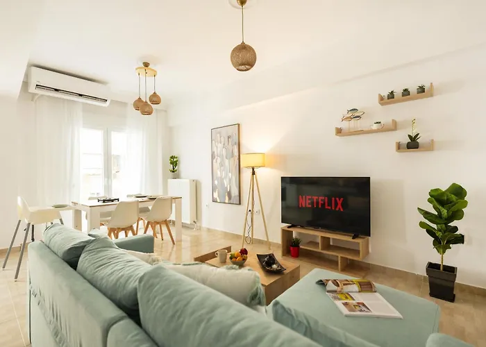 Daire Modern 2br In Old Town, Near Byzantine Walls Selanik